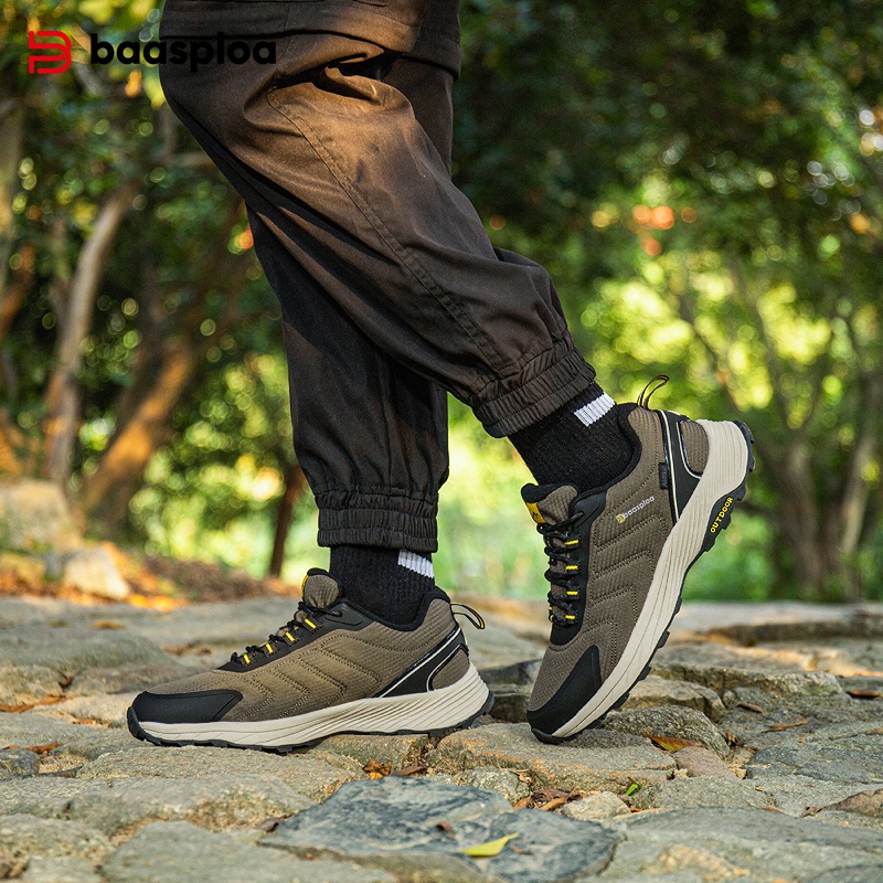 Climbing Shoe Beginner - Baasploa Men Hiking Shoes Brand High