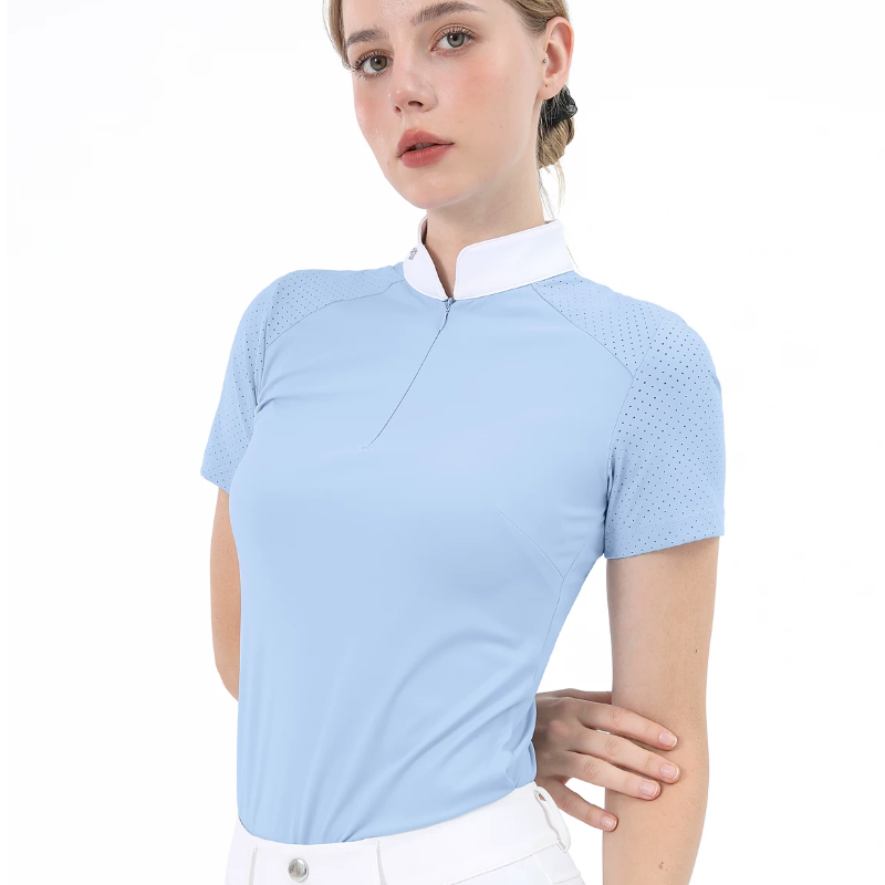 Female Professional Short Slee - Polo Shirt Equestrian 评论和价格