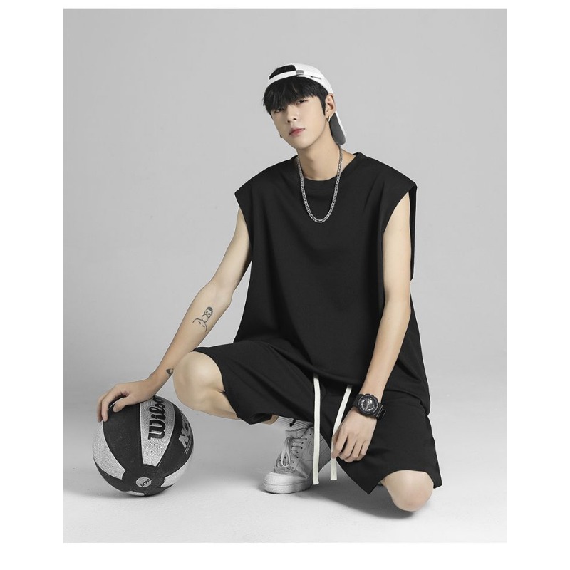 Street Hip Hop Men Ice Silk Qu - Outdoor Sportswear 评论和价格