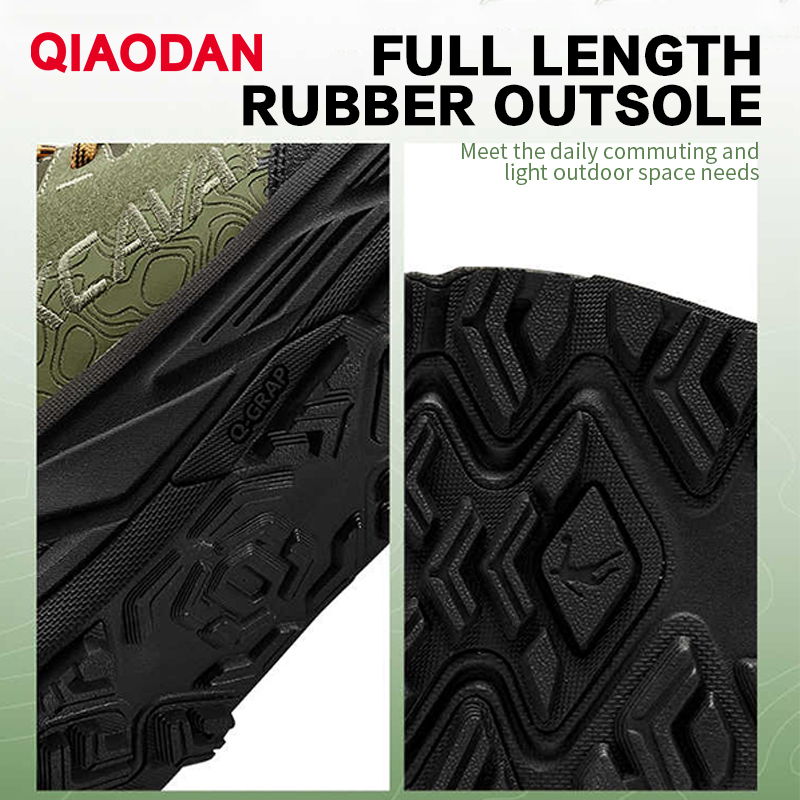 QIAODAN Hiking Shoes Men Leath - Climbing Shoe Beginner 评论和价格