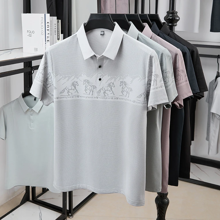 Male half chest equestrian pri - Polo Shirt Equestrian 评论和价格